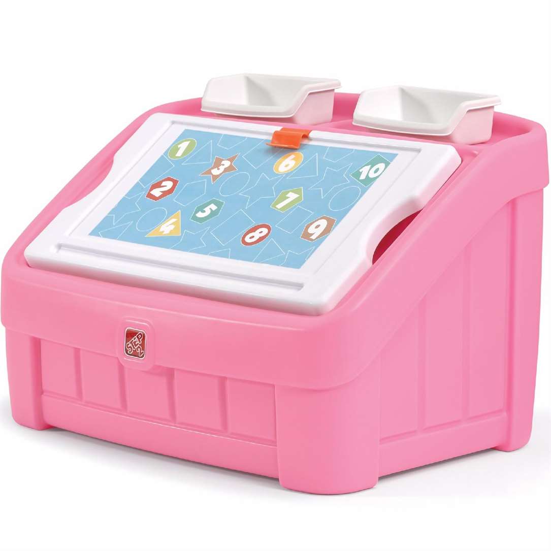 2IN1 TOY BOX & ART LID (PINK)